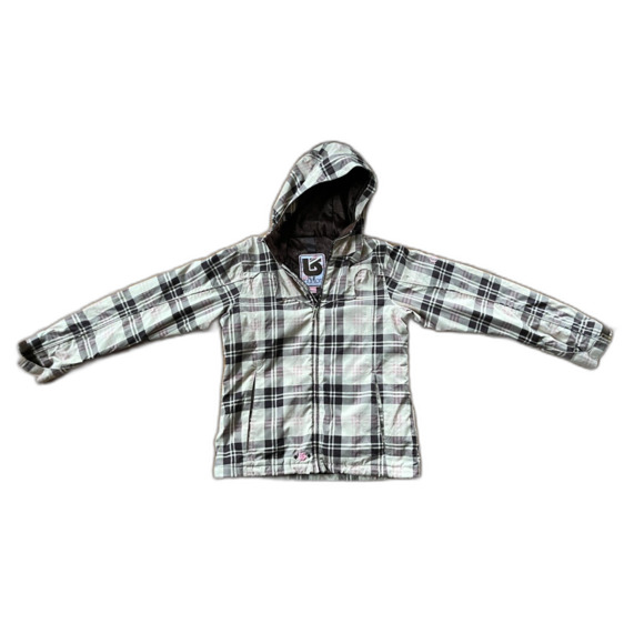 BURTON Brown Plaid Snowboard Ski Winter Waterproof Jacket Coat  Women's Sz Small - Picture 2 of 9